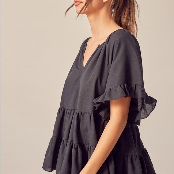 Tiered Ruffle Swing Top - Picture 6 of 6